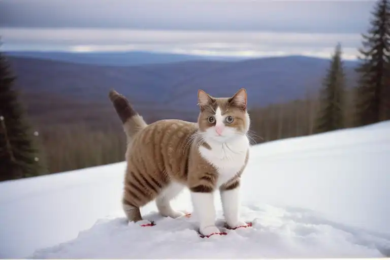 chat raquette snowshoe