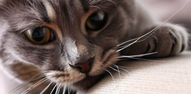 chat yeux
