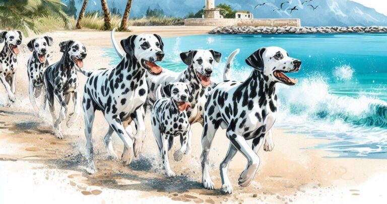 chiens dalmatiens