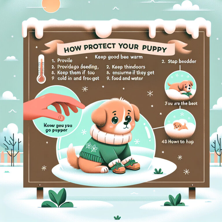 comment proteger votre chiot du froid en hiver