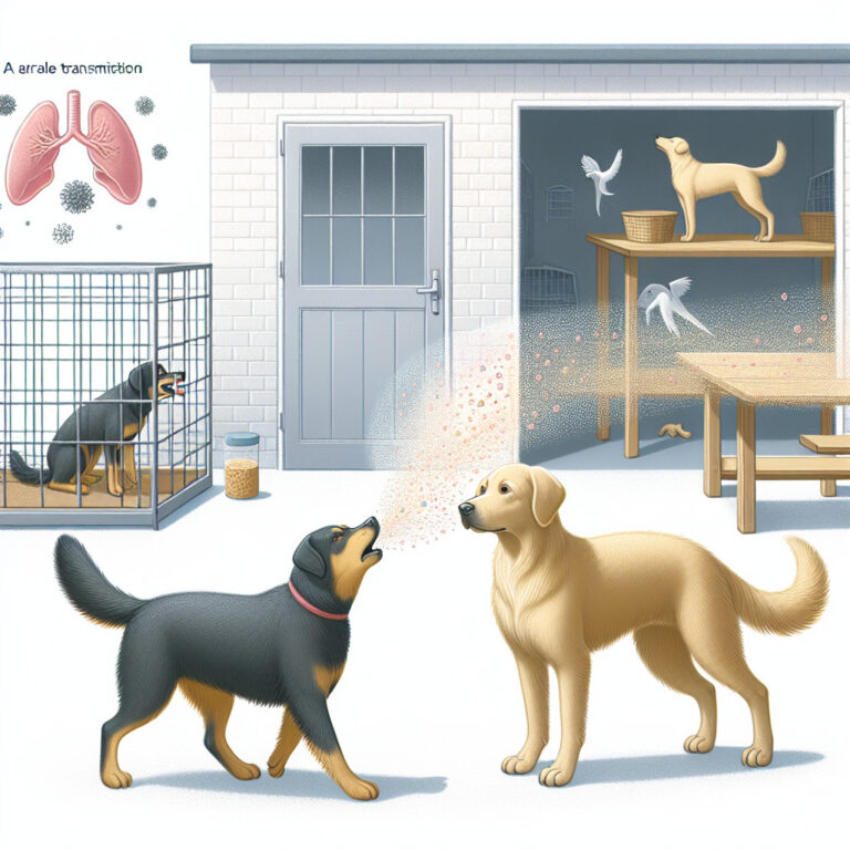 comment se transmet la toux du chenil entre les chiens