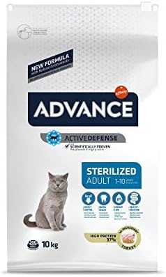 Advance Cat Adult Sterilized - Croquettes pour Chats Adultes Stérilisés avec Dinde - 10kg