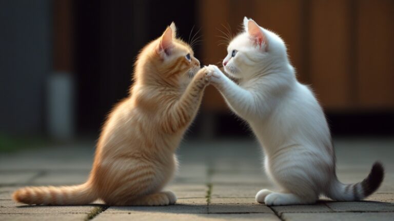 Default kitties dancig together