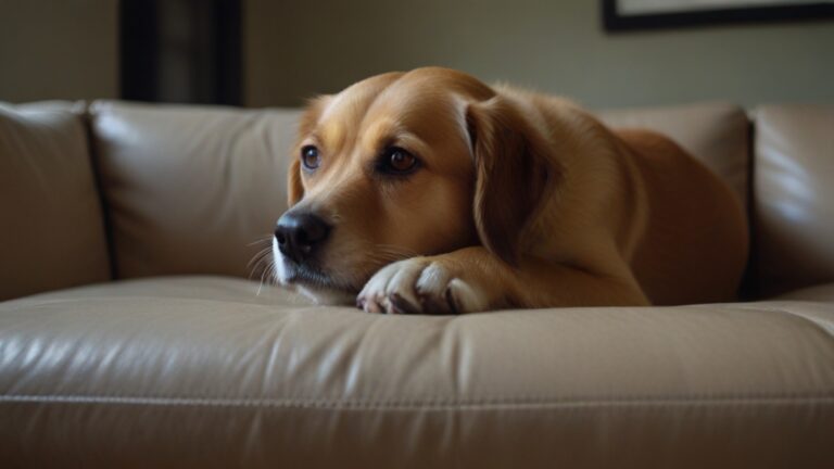 Default urine de chien imprgne dans le sofa
