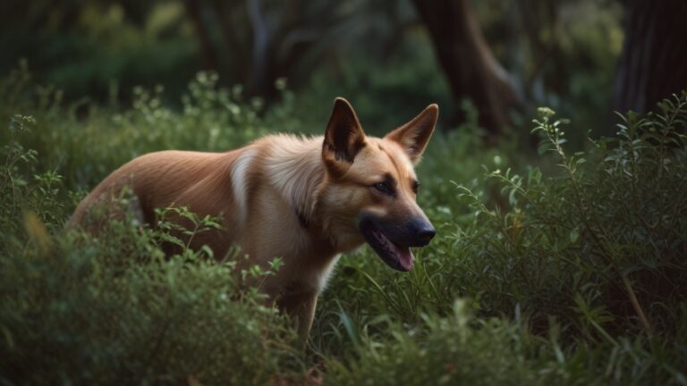 Default dog in the bush