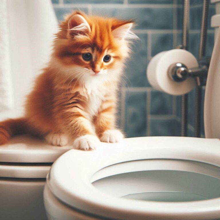 chat eau toilettes