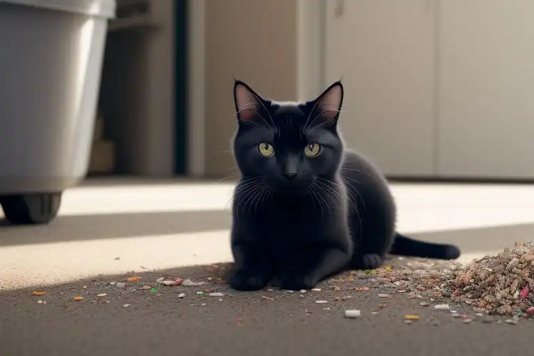 chat litière