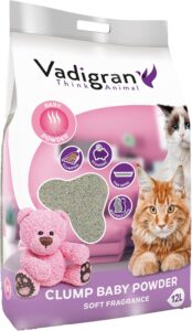 Découvrez le Secret Incroyable de la Litière Ultime pour Chats : Vadigran Bentonite Babypowder, 12L de Magie Animale!