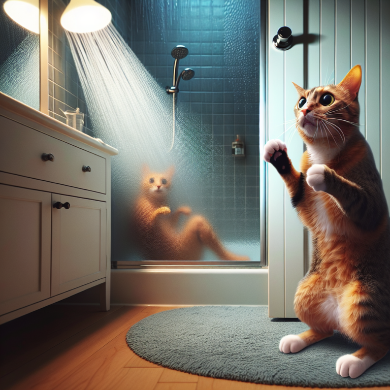 Pourquoi mon chat paniquait-il toujours quand je prends une douche ou un bain ?.