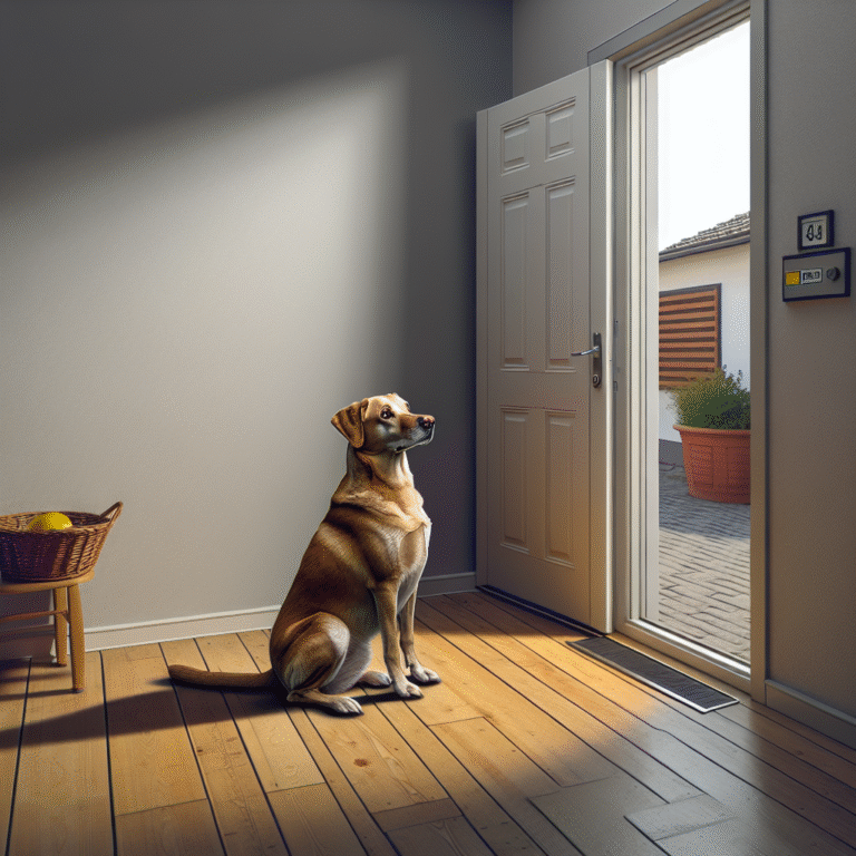 Mon chien n'utilise la porte qu'avec autorisation ?