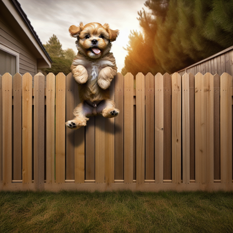Mon chiot essaie de sauter la barrière, que faire ?