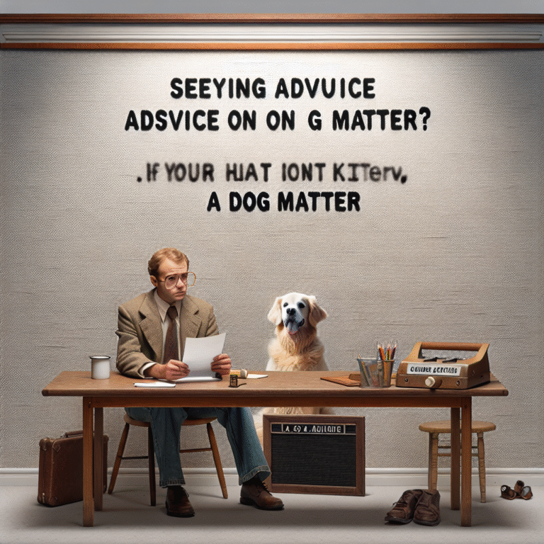 Besoin de conseils sur une question de chien.