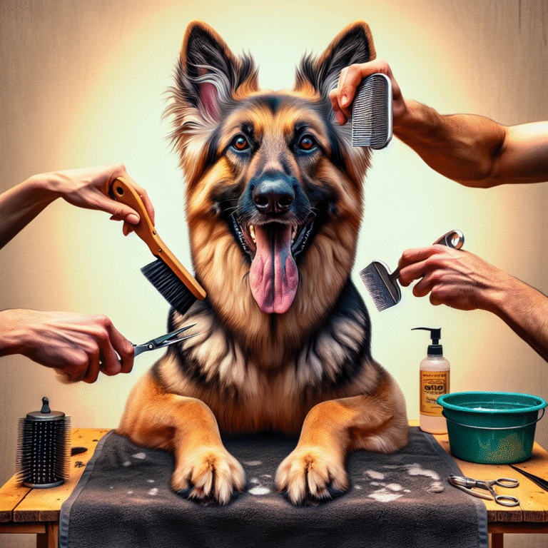 Comment toiletter un chien berger allemand ?